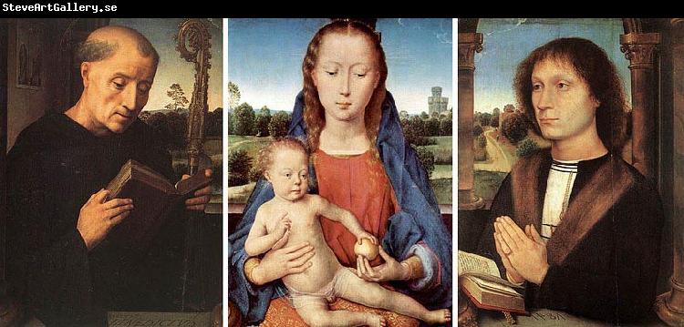 Hans Memling Panell central es troba a Berlin i els laterals a Florencia